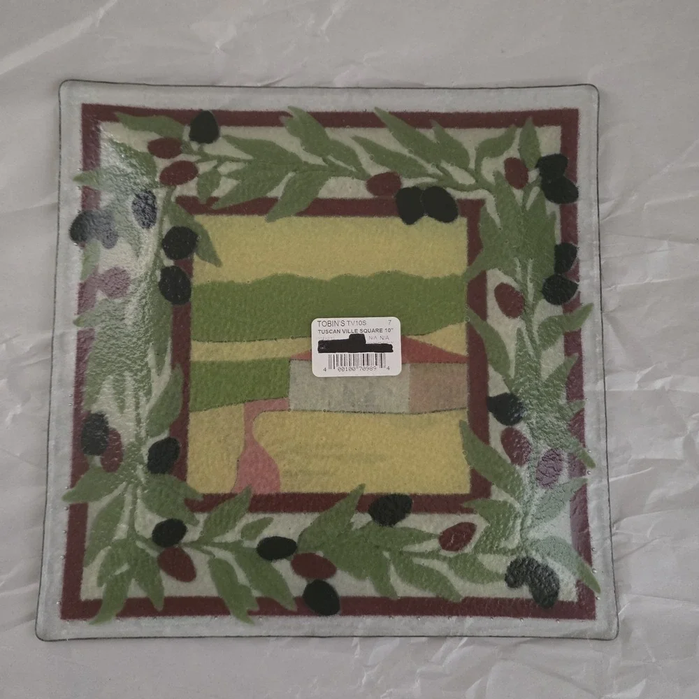 Peggy Karr Signed Fused Art Glass 9.75